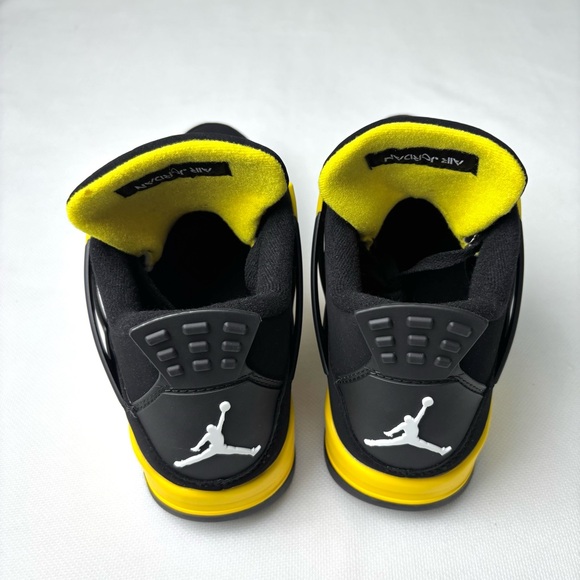 Men’s Black/Yellow Sneakers Trainers -Brand New Retro 4 Yellow Thunder 2023 - Picture 9 of 10